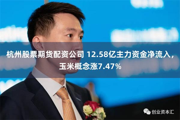 杭州股票期货配资公司 12.58亿主力资金净流入，玉米概念涨7.47%