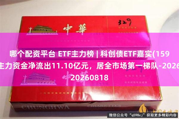 哪个配资平台 ETF主力榜 | 科创债ETF嘉实(159600)主力资金净流出11.10亿元，居全市场第一梯队-20260818