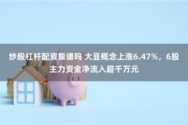 炒股杠杆配资靠谱吗 大豆概念上涨6.47%，6股主力资金净流入超千万元