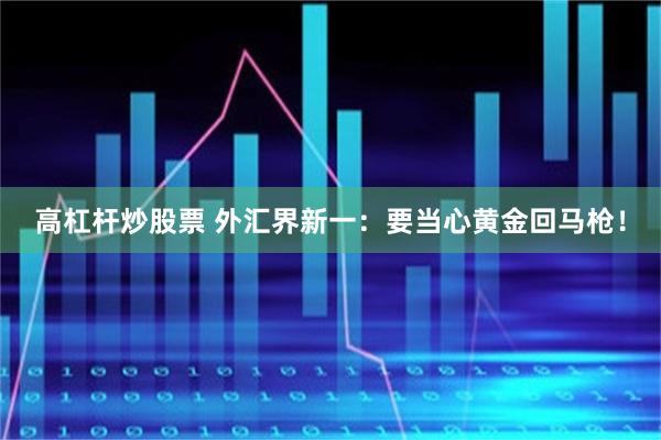 高杠杆炒股票 外汇界新一：要当心黄金回马枪！