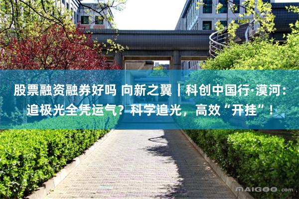 股票融资融券好吗 向新之翼｜科创中国行·漠河：追极光全凭运气？科学追光，高效“开挂”！