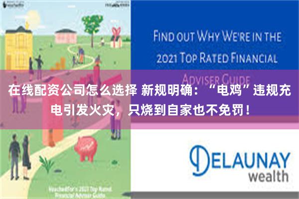 在线配资公司怎么选择 新规明确：“电鸡”违规充电引发火灾，只烧到自家也不免罚！