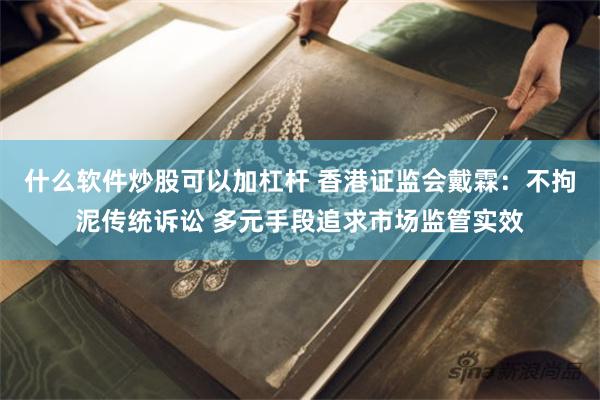 什么软件炒股可以加杠杆 香港证监会戴霖：不拘泥传统诉讼 多元手段追求市场监管实效